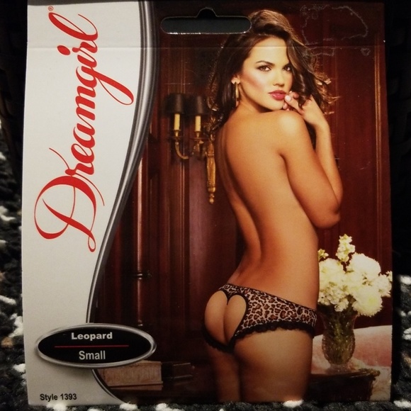 Leopard stretch mesh open back panty NWT - Picture 3 of 5